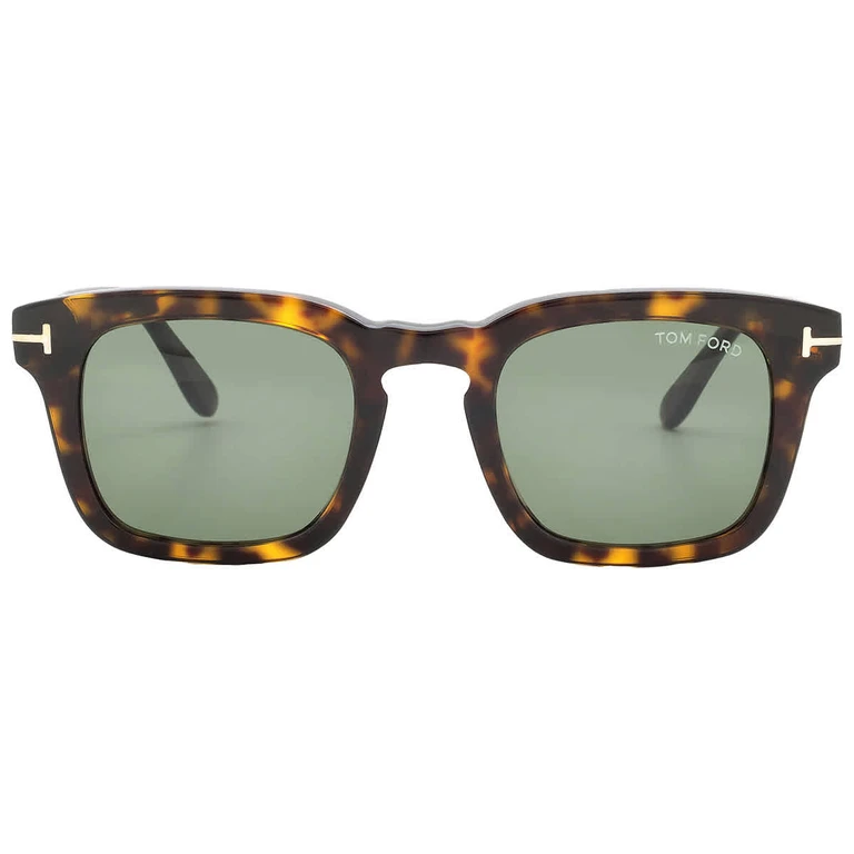 Tom Ford Dax Green Square Mens Sunglasses FT0751 52N 48