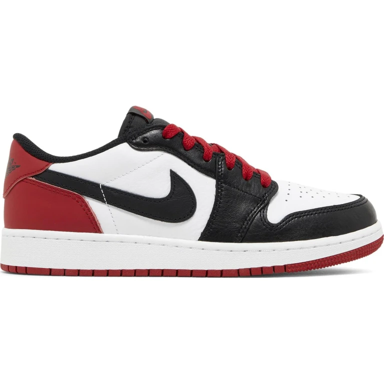 Grade School Retro 1 Low Og 'Black Toe 2023 Gs' Sneakers