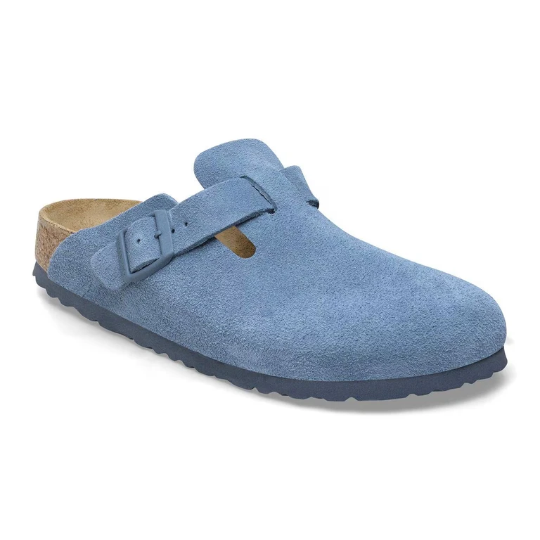 Unisex Boston Soft Footbed Suede Leather Elemental Blue
