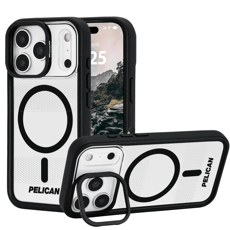 Protector iPhone 17 Pro Max Case w/Camera Stand [MagSafe Compatible] Rugged Magnetic Phone Case w/ 16ft Military-Grade Drop Protection - Heavy Duty Phone Cover for iPhone 17 Pro Max - Clear