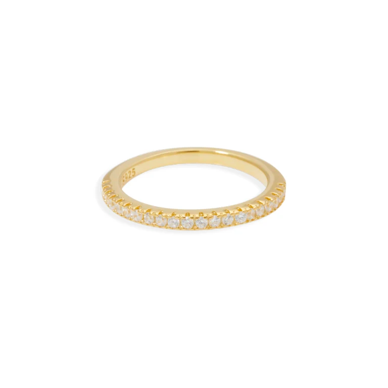 Micro Pavé Eternity Stacking Ring