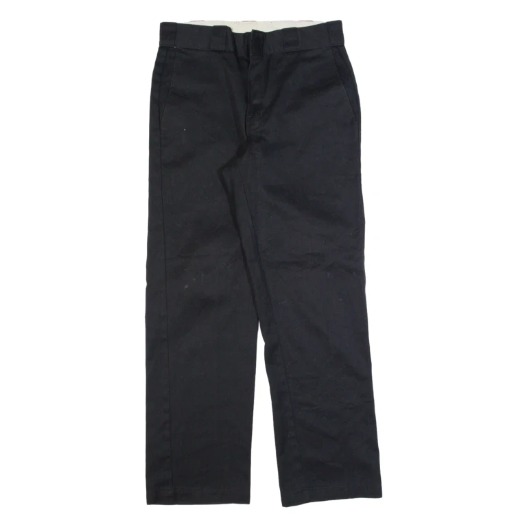 DICKIES Workwear Mens Trousers Black Regular Straight W30 L30