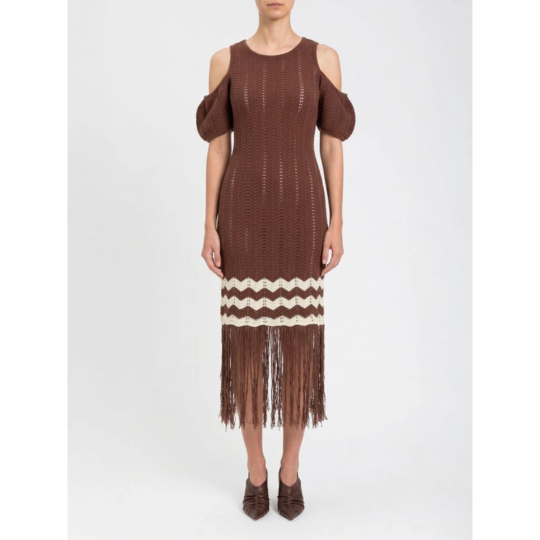 TWINSET Dress Woman color Brown (261AP306013363)