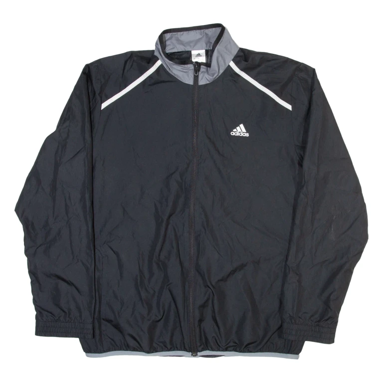 ADIDAS Mens Shell Jacket Black L