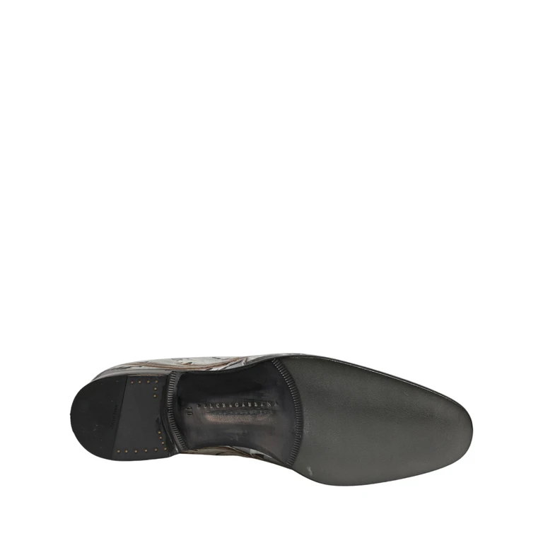Dolce & Gabbana Multicolor Roman Slip On Dress Loafers Shoes Leather - Men
