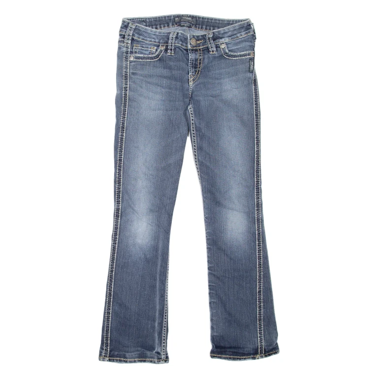 SILVER Frances Womens Jeans Blue Regular Bootcut Stone Wash W29 L29
