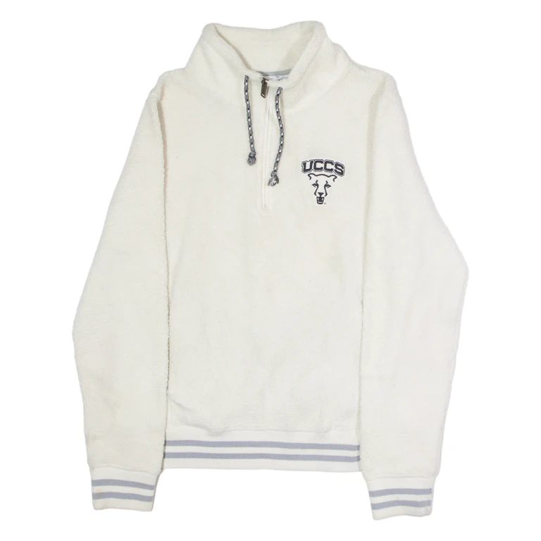 CHAMPION UCCS Womens Fleece Cream 1/4 Zip M