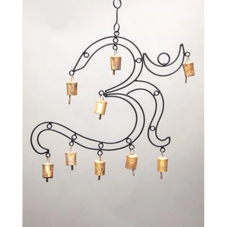 OM Brass chime with 9 brass bells
