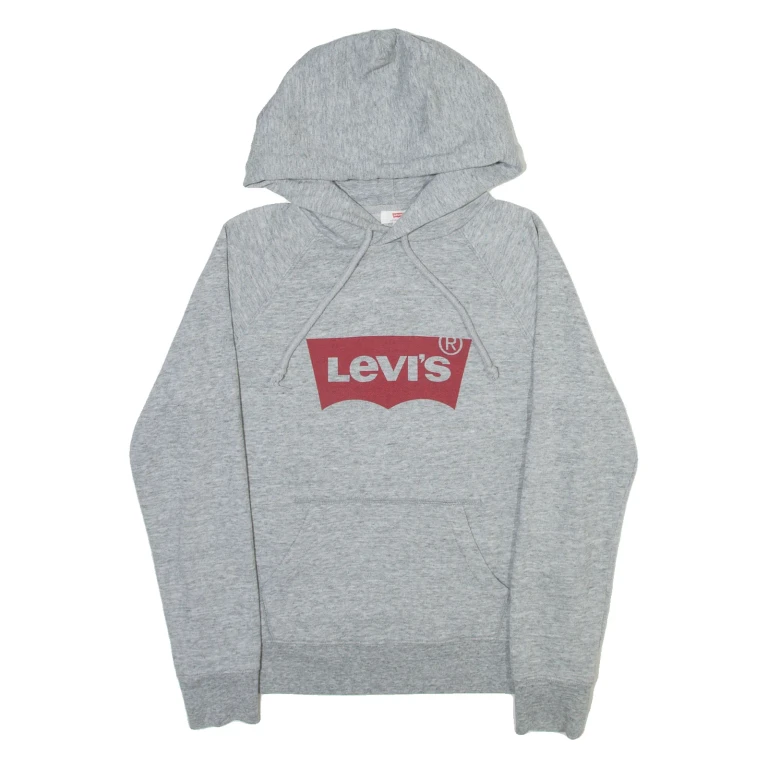 LEVI'S Womens Grey Hoodie S