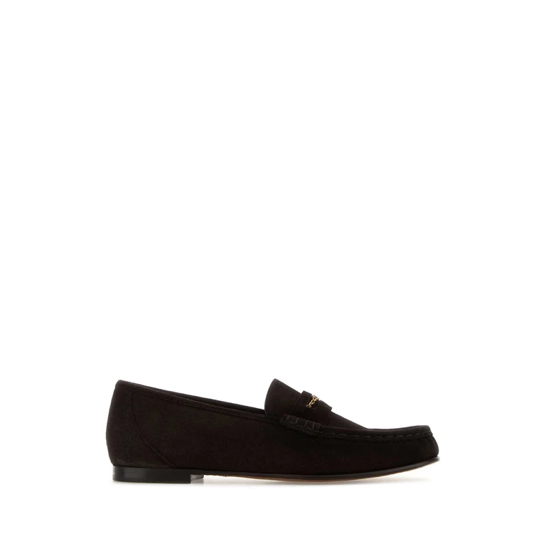 Chloé Dark Brown Suede Loafers Burntwood Mocassini - Women