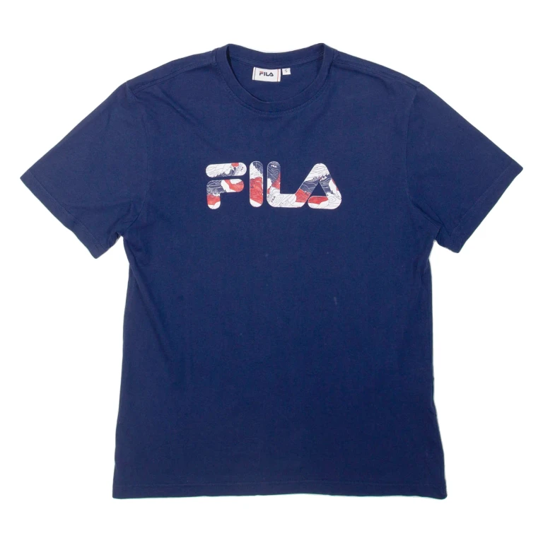 FILA Mens T-Shirt Blue S