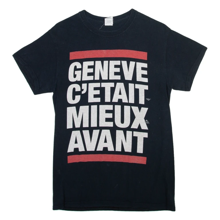 GILDAN Geneve Mens T-Shirt Blue S