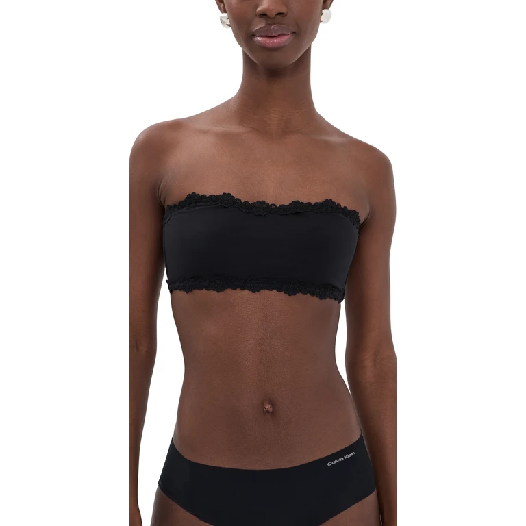 Free People Charlie Bandeau Bra Black L
