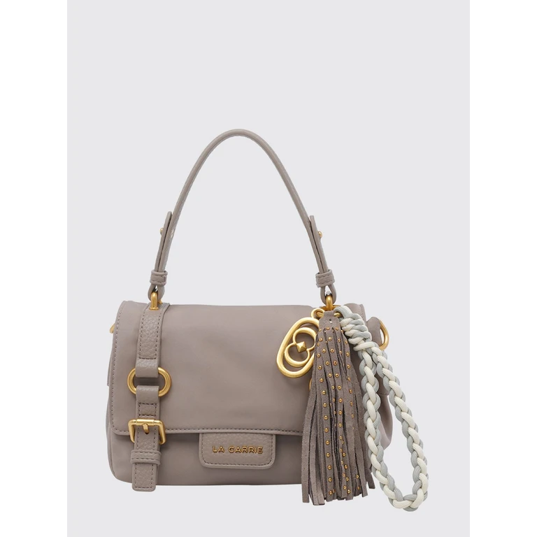 Atena Nylon Mini Shoulder Bag with Leather Handle (161MXS427NYSTAU)