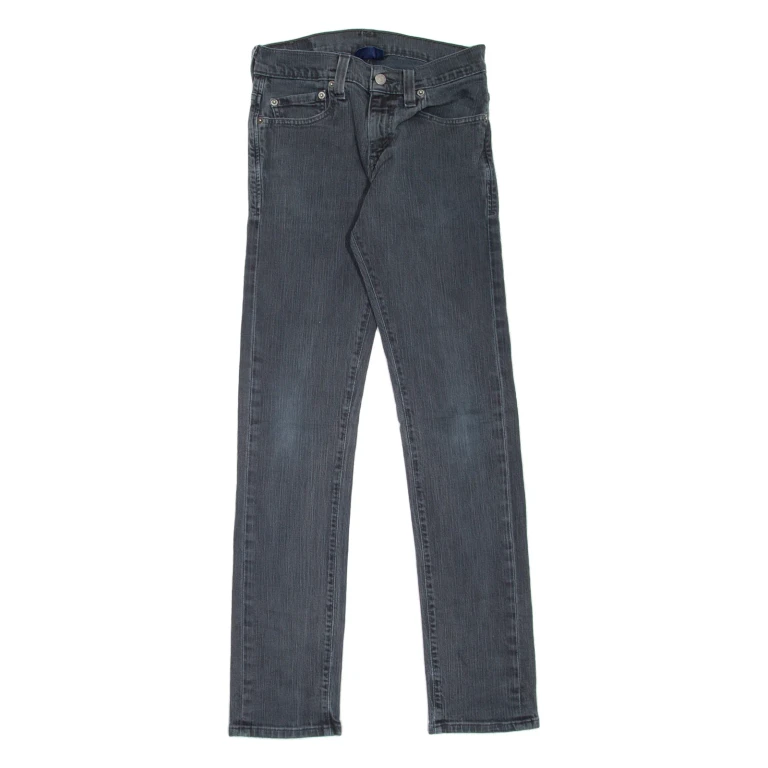 LEVI'S 511 Jeans Mens Black Skinny Straight W28 L30