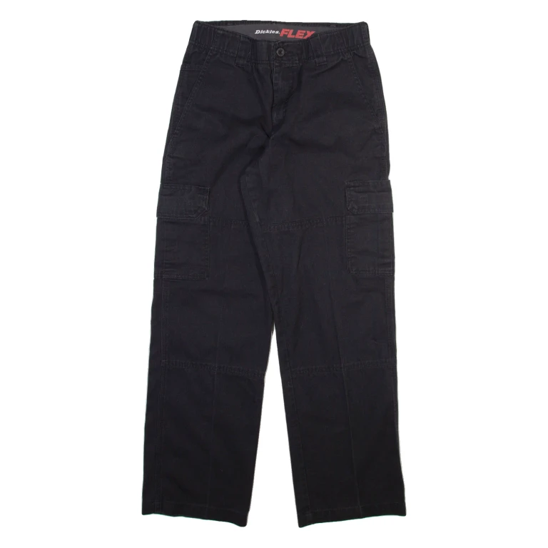 DICKIES Cargo Mens Trousers Black Regular Straight W30 L32