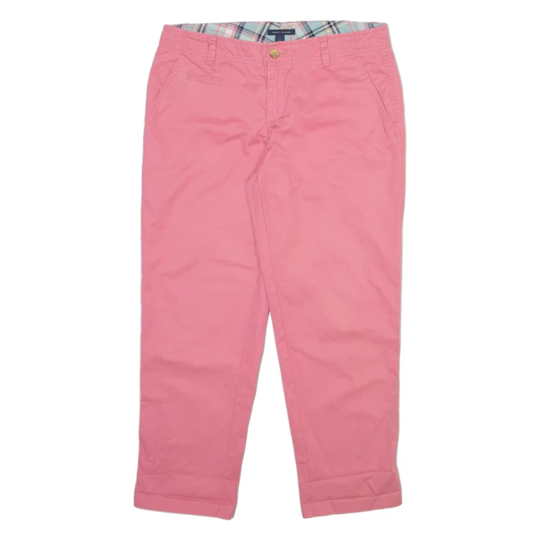 TOMMY HILFIGER Womens Trousers Pink Regular Tapered W32 L26