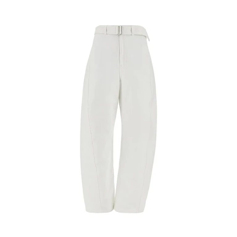 LEMAIRE 'Twisted' denim pants with belt Woman XS