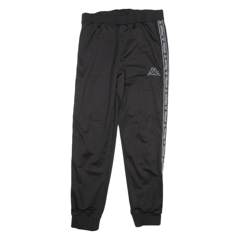KAPPA Womens Joggers Black Tapered M W32 L28