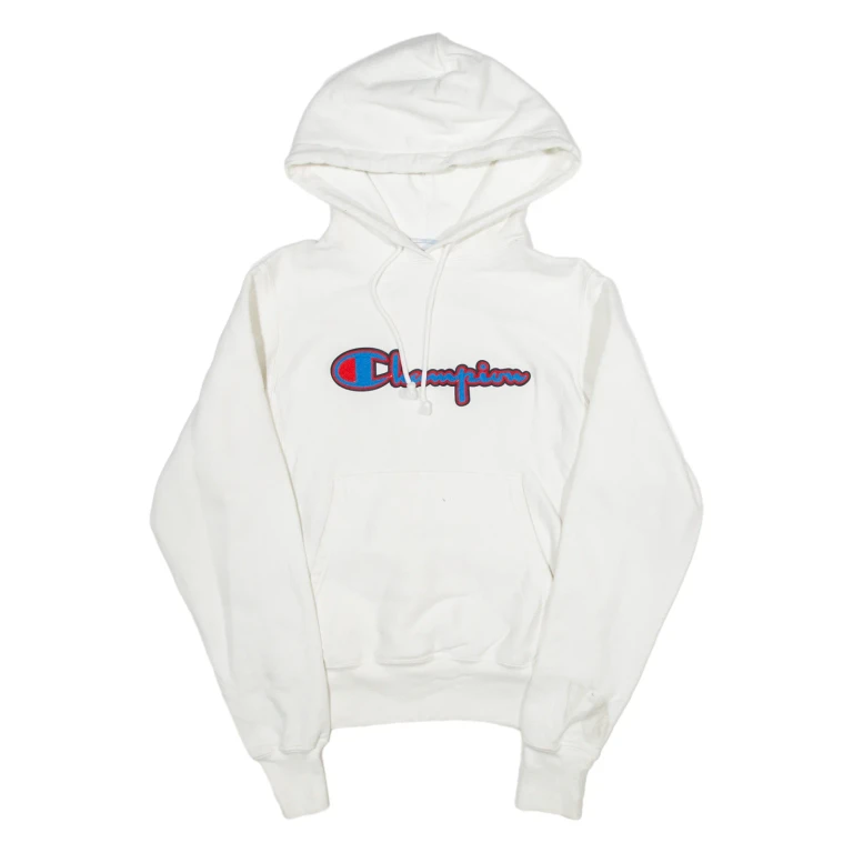 CHAMPION REVERSE WEAVE Womens White Hoodie XS