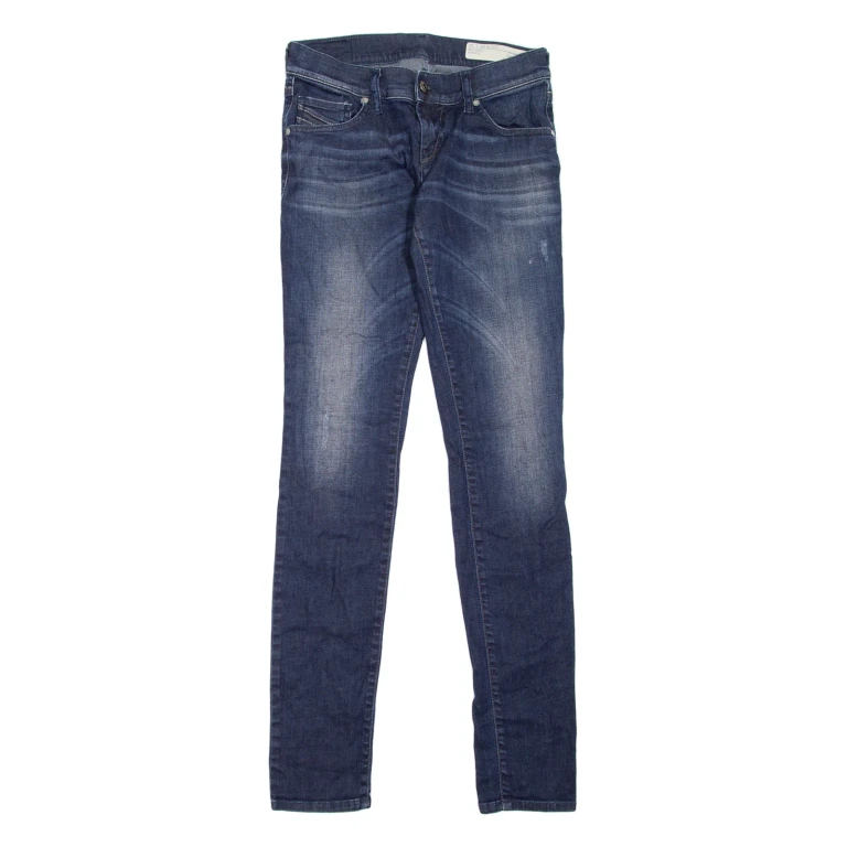 DIESEL Womens Jeans Blue Slim Skinny Stone Wash W26 L32