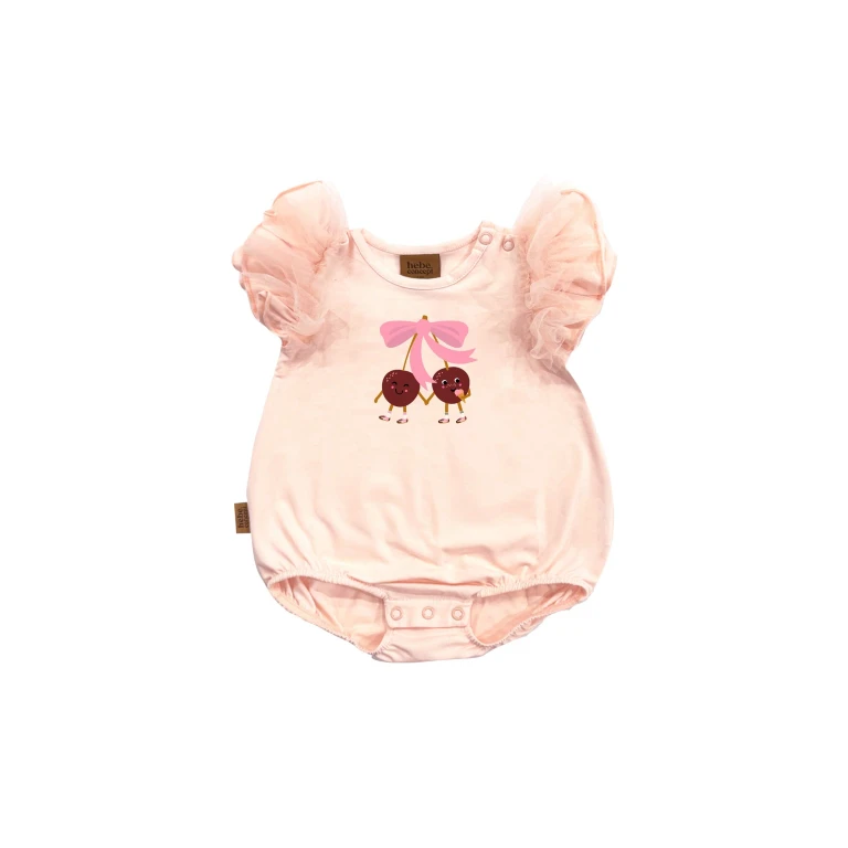 Baby Girls Pink Romper - Cherry - 0-2m (50-56cm)