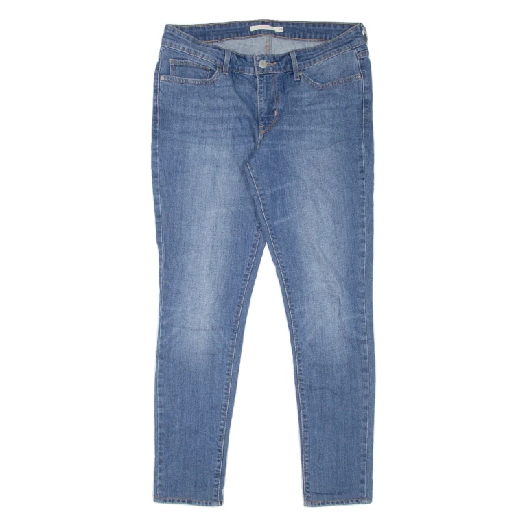 LEVI'S 711 Womens Jeans Blue Slim Skinny Stone Wash W28 L30