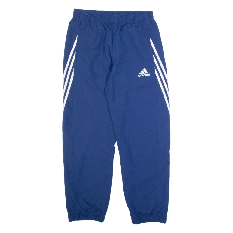 ADIDAS Mens Track Pants Blue Tapered M W30 L30