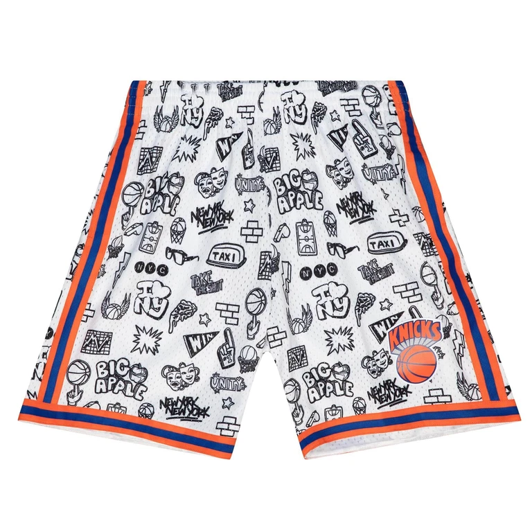 NBA Doodle Swingman Shorts Ny Knicks 1991