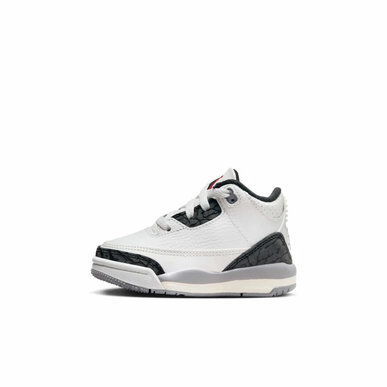 Toddlers Retro 3 'Cement Grey Td' Hard Bottom Bottom)