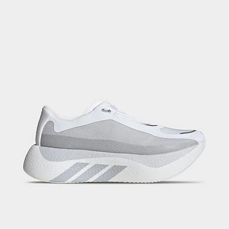 Women's Hyperboost Edge Running Shoes in Cloud White/Light Solid Grey/Silver Metallic Size: 5.0
