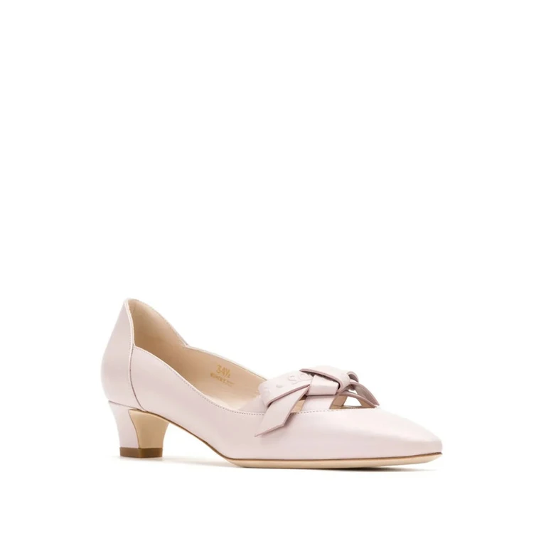 Tod's Bow Cut-Out Leather Pumps