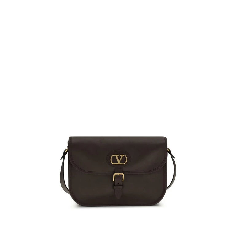 Valentino Garavani Brown Calf Leather Bos Taurus Shoulder Bag - Men (VA8Y2B0S78RBNRELBB)