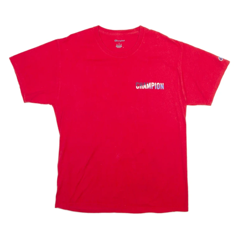 CHAMPION Mens T-Shirt Red XL