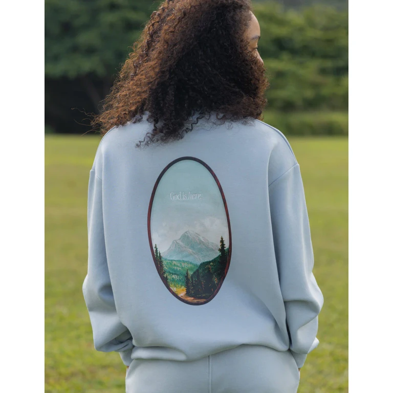 God Is Here Unisex Crewneck