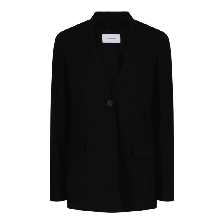 Single-Breasted Wool Blazer