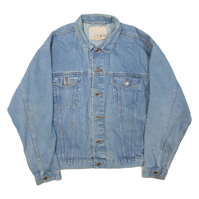 Mens Denim Jacket Blue L