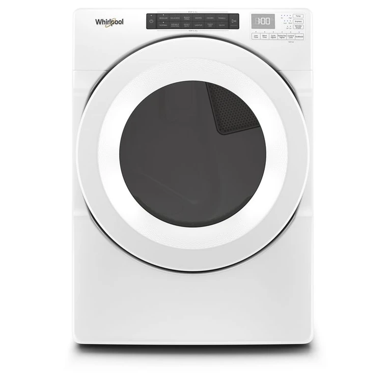 Front Load Long Vent Electric Dryer with Intuitive Controls in White