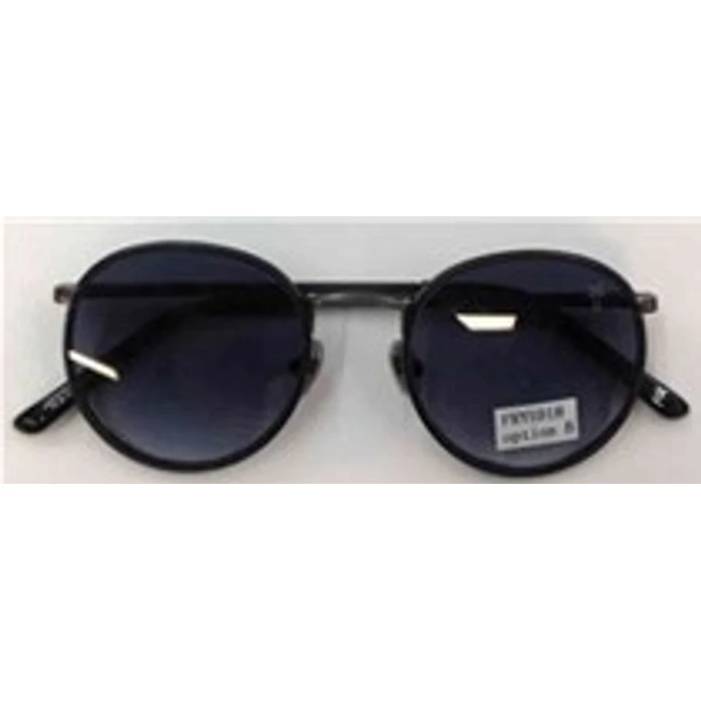 Smoke Round Unisex Sunglasses 10254884.FRY BLKSMK