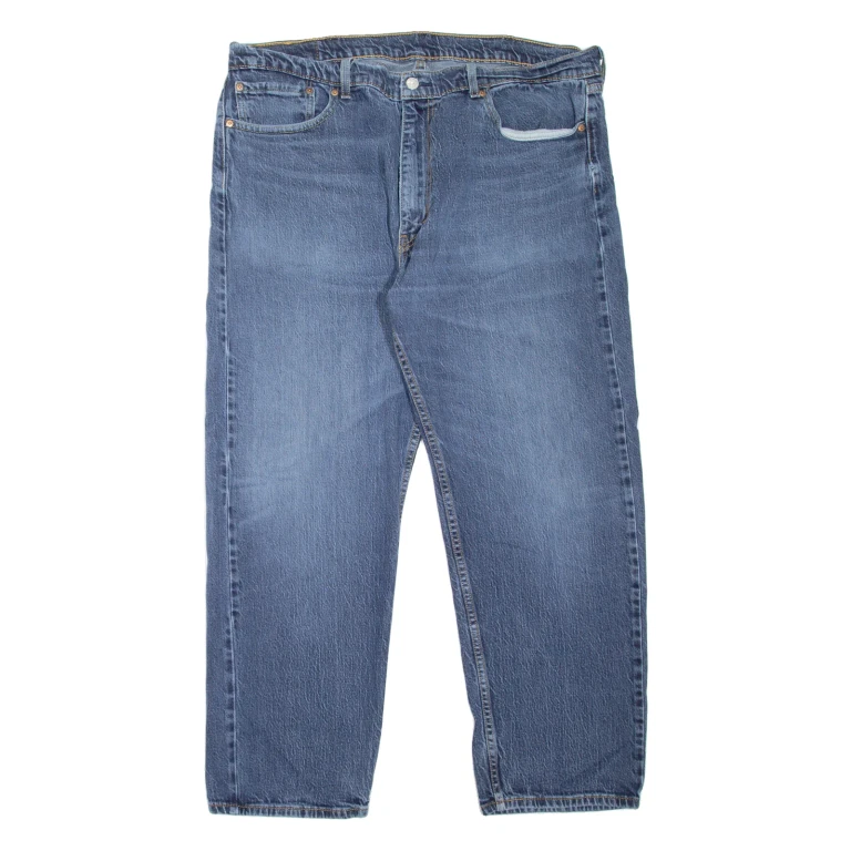 LEVI'S 505 Jeans Mens Blue Regular Straight Stone Wash W40 L30