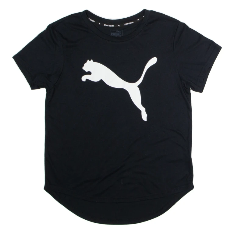PUMA Womens T-Shirt Beige Crew Neck S