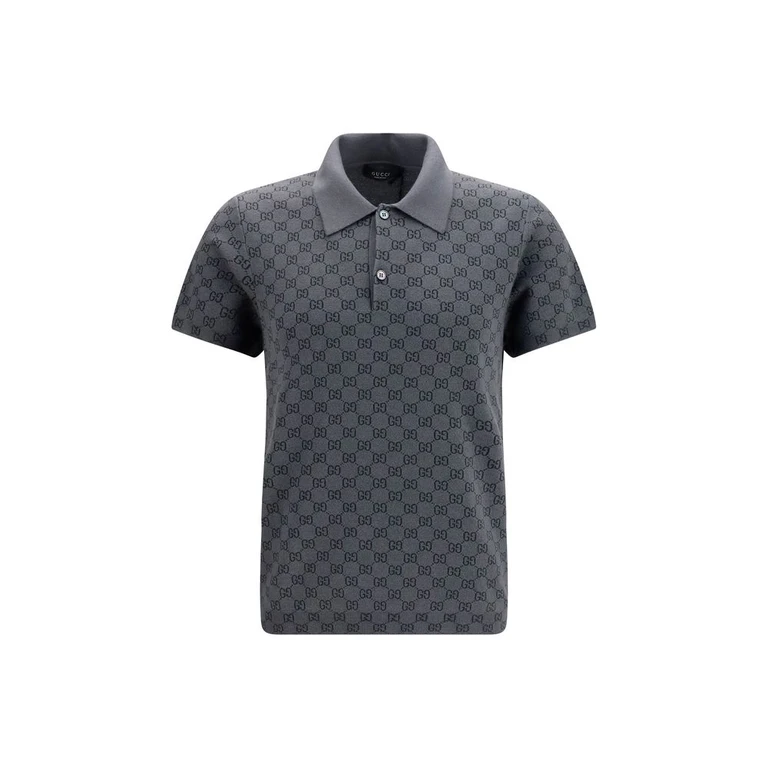 Gucci Gray Wool Oves Aries Polo Shirt - Men