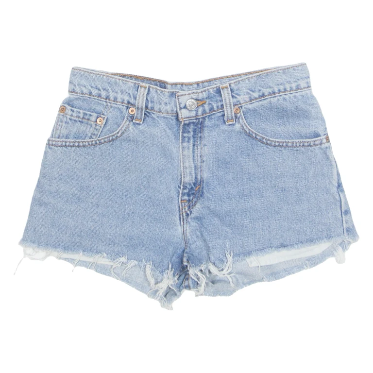 LEVI'S Cut Off Womens Denim Shorts Blue 90s S W27