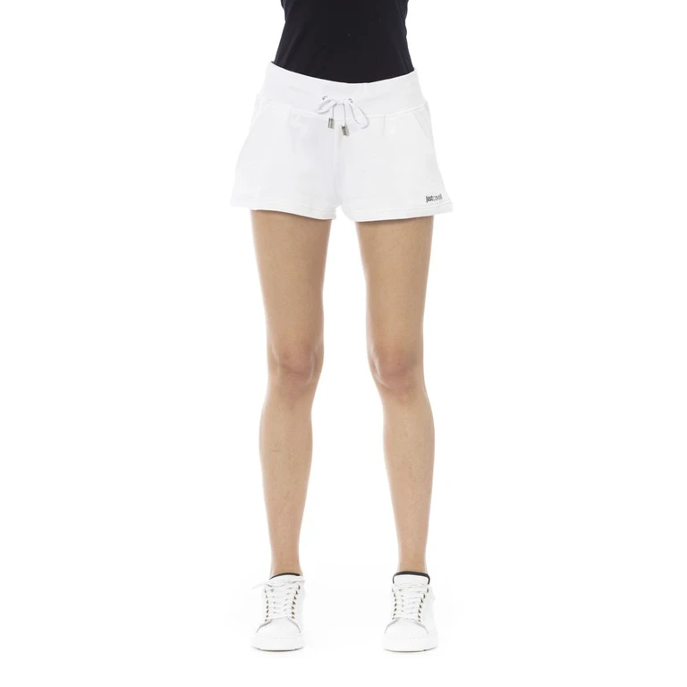 Just Cavalli White Cotton Womens Sweatshorts Clothing - Women