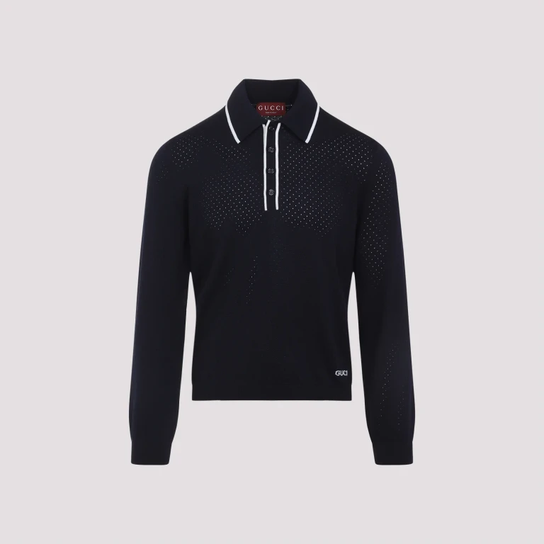 Polo à manches longues Gucci pour homme