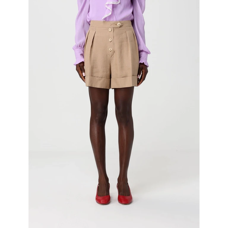 Linen Blend Shorts (8B3RF0N89EK0BG)