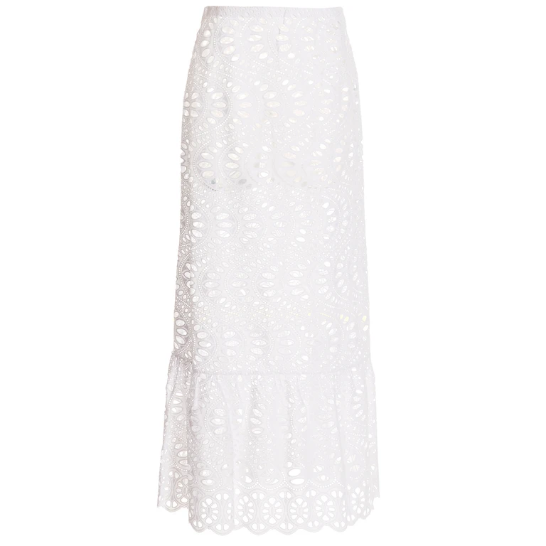Giambattista Valli White Cotton Mini Skirt - Women