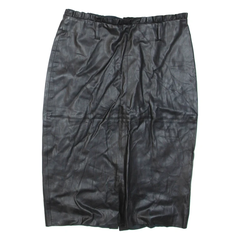 ZARA Womens Pencil Skirt Black Knee Length L