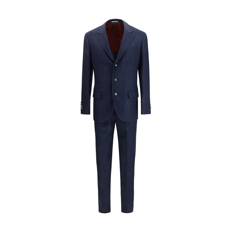 Brunello Cucinelli Blue Wool Oves Aries Two-Piece Suit - Men