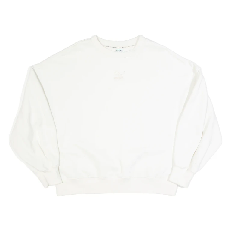 PUMA Womens Sweatshirt Cream M